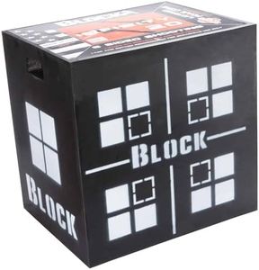 Block Infinity 6-Sided Foam Archery Target, 20” x 20” x 20”, 500 FPS, PolyFusion High-Density Layered Foam Stops All Field Points and Broadheads, Easy to Remove Arrows, Durable Carrying Handle