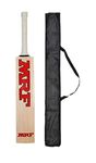 Mayra Cricket Bat - Popular Willow Full Size For Tennis, Rubber, Lather, Plastic Ball With Black Cover (Mrf)
