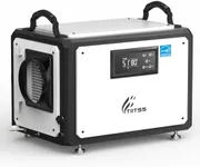 Tiitss Commercial Dehumidifier 120 Pint with Drain Hose for Crawl Spaces, Industrial, Basements, Garages, Dehumidifier with Pump, Portable, Compact, Large Capacity, Auto Defrost, Memory Restart