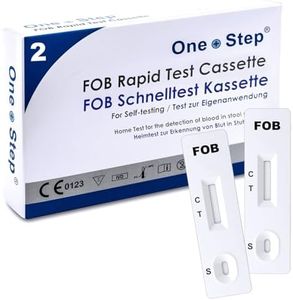 2 x One+Step Darmtest Schnelltest I Darmkrebs Vorsorge für zuhause I Darmgesundheit Selbsttest I FOB-Test auf okkultes Blut im Stuhl I Test für Darmentzündung und Darmgesundheit