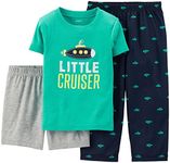 Carter's Baby Boys' 3 Piece Print PJ Set (Baby) - Little Cruiser - 12 Months