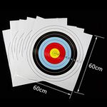 e5e10 24x24inch Bullseye Archery and Gun Targets Paper Practice Shooting Sheet Paper by Longbow Paper Targets (10pcs)