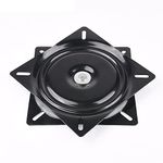 Lokatall 6 Inch Seat Swivel Plate, Bar Stool Swivel Plate, Square Heavy Duty Turntable Bearing Plate Steel Ball Bearing 360° Rotating Seat Base Plate for Bar Stool Chair TV Table Bar Swivel Boat Seat