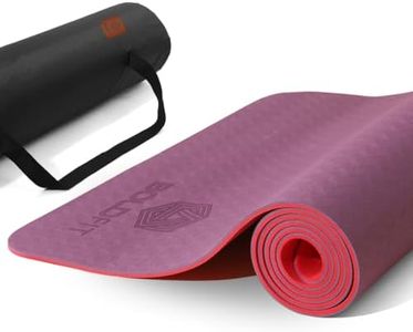 Boldfit BoldMat Pro Grip Other Yoga Mat (Red), Red & Purple