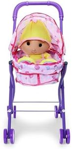 Ramson India Kid New Toy Set , Toys Baby Doll Mini Stroller Real Stroller for Girls Doll Stroller - Purple