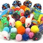 QUOZUO Kitten Toys, 60PCS Cat Balls