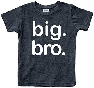 Big Brother Shirt, Big bro Shirt, Big Brother Announcement Shirt, Big Brother t Shirt Toddler, Charcoal Black, 12 Months