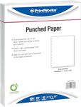 PrintWorks Professional Paper, 8.5 x 11, 20 lb, Velobind 11-Hole Punched, 500 Sheets, White (04330)