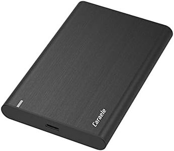 Caraele 500GB Portable External Hard Drive USB-C USB 3.1 Mobile Ultrafast HDD Storage for PC, Mac, Desktop, Laptop, MacBook, Chromebook, Xbox One, Xbox 360, PS4 (Black)