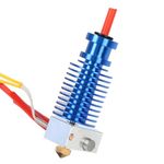 Newwish Prusa i3 MK3S+Hotend 24V 40W Kit,Upgrade V6 Bi-Metal Heatbreak,Heater Block Aluminum,V6 Brass Nozzle 0.4mm for Prusa i3 MK3,MK3S,MK3S+3D Printer for V6 Hotend 24V Kit.