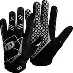 Seibertron Pro 3.0 Elite Ultra-Stick Sports Receiver Glove American Football Gloves Youth and Adult Black L