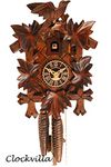 Original Black Forest Carved Cuckoo Clock by Clockvilla, Mechanical Bird, New from the Black Forest