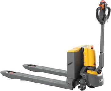 Xilin Full Electric Pallet Jack 4400 Lb. Capacity Lithium Battery Walkie Pallet Truck 48" x 27" Forks Motorized Lift with Multi-Function Handle, Upright Walking and Turtle Speed Function