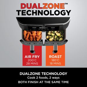 Ninja Foodi Dual Zone Air Fryer – 2-Basket Digital Cooker