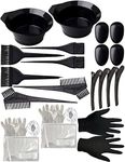 Hair Dye Brush and Gloves Tools Kit, Hair Color Brush and Comb Set for Tinting/Bleaching (26PCS)