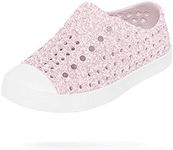 Native Shoes, Jefferson Iridescent Child, Kids Lightweight Sneaker, Milk Pink/Shell White, 1 Little Kid