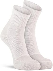 Fox River Womens Wick Dry Heavyweight Sport Quarter Crew (2 Pair Pack) Athletic-Socks, White, Large US