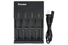 4 Slot Smart Charger for 3.2 Volt LiFePO4, 3.7 Volt Li-Ion, NiCd & NiMH Batteries