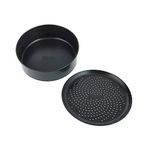 Ninja Non-Stick Cake Tin & Crisper Tray Bakeware Set [4026J300EUK] Official Accessory Compatible with Ninja Foodi Multi-Cookers OP100, OP300, OP500, Black