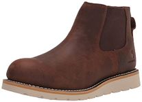 Carhartt Men's Wedge 5" Chelsea Pull-On Soft Toe FW5033-M Boot, DARK BISON OIL TANNED, 11