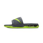 Nike Air Max Cirro Just Do It Athletic Sandal Solarsoft Slide (Grey/Green, numeric_12)