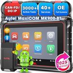 Autel MaxiCOM MK900BT OBD2 Scanner: 2025 MK900-BT V2.0 Bidirectional Diagnostic Tool, 8in Up of MK900 MX900 MK808S MK808BT MX808S, 3000+ Active Tests, 40+ Services, CAN-FD & DOIP, All System, OS11