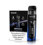 Smok RPM C Vape Starter Pod Kit 1650mAh Integrated Battery 50W Adjustable Airflow 2X RPM 2 Coils No Nicotine (Transparent Blue)