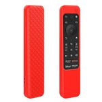 Smashtronics Sony TV Remote Cover - Silicone Cover for Sony Voice Remote Control Anti-Shock Protective Case Compatible with Sony 4K Ultra HD TV (Red, Model 2022-2024)