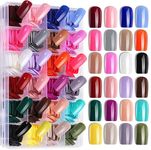 Massmot 24 Color Press On Nails Sets, 576Pcs Glossy Colored Straight Fake Nails, Full Cover Artificial Fingernails Acrylic Tips Manicure Design Decor for Women Girls DIY Nail (Small Square Nails)