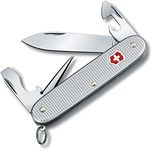 Victorinox Pioneer Alox Swiss Army Pocket Knife, Medium, Multi Tool, 8 Functions, Blade, Can Opener, Silver