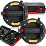 Goaste 2 Pack 8" Glass Suction Cups with Carrying Case, Vacuum Suction Cup Lifter, Heavy Duty Tile Suction Cup Tool for Granite, Large Glass, Tile, Window, 440lbs Load Capacity