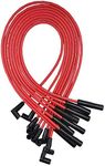 A-Team Performance - Silicone 8.0 mm Spark Plug Wires Set Ignition Accessories Automotive Wire Kit - Compatible with AMC Jeep V8 290 304 343 360 390 401, Red - Durable to Withstand Wear and Tear