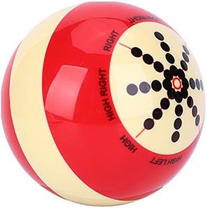 Bolas blancas de entrenamiento Billar estándar 2-1/4 "5.72cm Tamaño reglamentario Billar Práctica de billar Bola de billar con puntos, Billar de 8 bolas Bola de ayuda para entrenamiento para niños y a