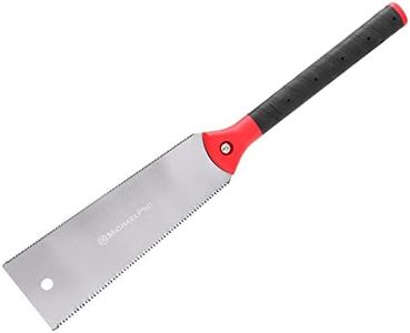 MichaelPro MP018004 10-Inch Double Edge Saw, Japanese Pull Saw for Woodworking, Impulse Hardening Steel Teeth with Flexible High Carbon Steel Blade