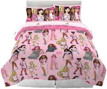 Franco Barbie Barbicore Bedding Super Soft Comforter and Sheet Set with Sham, 7 Piece Queen Size, (Official Licensed Product)