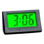 F Fityle Portable Car Dashboard Digital Clock High Temperature Resistant Luminous Tabletop Clocks for SUV, Vehicle, Kitchen, Bedroom, Living Room, Black