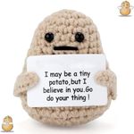 SUCETOY Positive-Potatos Gift Positive-Potato Crochet Positive Gifts Cute potato for Women,School Leavers,Boys,Girls Kids Positive Gifts