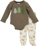 Mud Pie Baby Girls Deer Outfit Set, Green, 9-12 Months