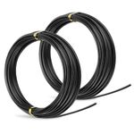 ZELARMAN 32.8 Feet Black Aluminum Craft Wire 3 mm Thickness Bendable Metal Craft Wire for DIY Crafts Making