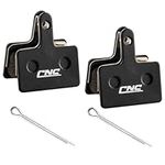 CNC 2 Pairs Bike Brake Pads，Bicycle Disc Brake Pads for Shimano B01S Deore M315 M355 M365 M375 M395 M446 M447 M486 M485 M495 M515 M525 M575 T615 T675 Tektro TRP, Resin