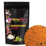 Garden Mint Glaze 100g - BBQ Rubs and Seasoning for Meat Chicken Beef Pork Lamb Fish Burger Sausage Cheese Vegetable Tofu - All Purpose Dried Spices Powder Blend - Mixed Barbecue Rub Grill Marinade