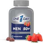 One A Day Men 50 Plus Multivitamin Gummies- Advanced Multivitamin Gummy with Brain Function & Immunity Support, Formulated with Vitamins & Minerals for Men 50+, 130 Gummies