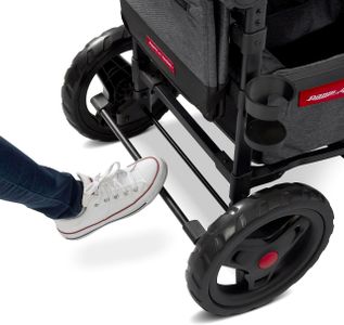 Radio Flyer Voya Stroller Wagon – Convertible Kids Push Pull Cart