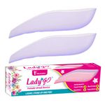 Lady Go Reusable Female Urination Device for Women | Light weight, Portable, Leak-proof Stand and Pee Funnels for Women, Girls use in Public Toilets, Travel, Camping, Hiking and Outdoor Activities | Color - Purple - Pack of 2