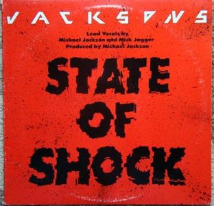 Michael Jackson 5 & Mick Jagger - State of Shock 12" Single