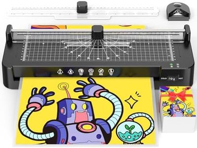 Laminator 13 Inch Wide with Laminating Sheets 50pcs, Laminator Machine Hot and Cold 11x17, Thermal Laminator for A3 A4 A5 A6 with Paper Trimmer, Corner Rounder for Home Office School Use