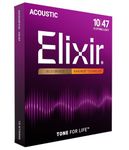 Elixir 80/20 Bronze 12-String Acoustic Guitar Strings with Nanoweb Coating - Light 10-47