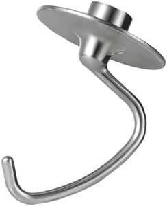 Lawenme Stainless Steel Dough Hook Attachment for KitchenAid 4.5-5 Quart Tilt-Head Stand Mixer, K45DH Dough Hook Replacement for KSM90 and K45, Mixer Parts Accessories…