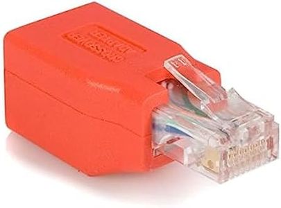 StarTech.com Adapter CAT6 Ethernet Network Cable Direct Straight Crossover UTP Patch RJ45 Adapter for Cables (RJ-45, RJ-45, Male/Female, Red, 1.5cm, 4.5cm