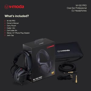 V-Moda M-100 PRO DJ Headphones – Over-Ear Studio Monitor